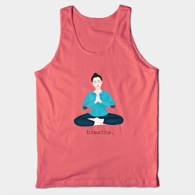 heart on sleeve Tank Top by Breathe Serene 